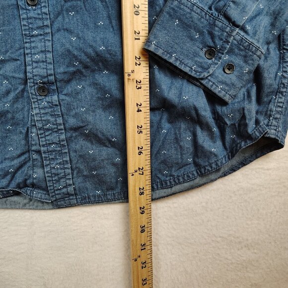 Denim & Flower Ricky Singh Button Down Cotton Shirt Mens XL Slim Fit - Picture 6 of 8